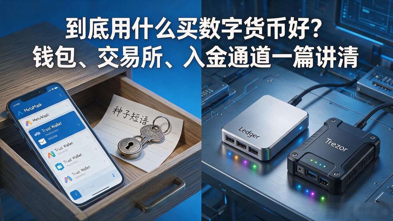 到底用什么买数字货币好？钱包、交易所、入金通道一篇讲清