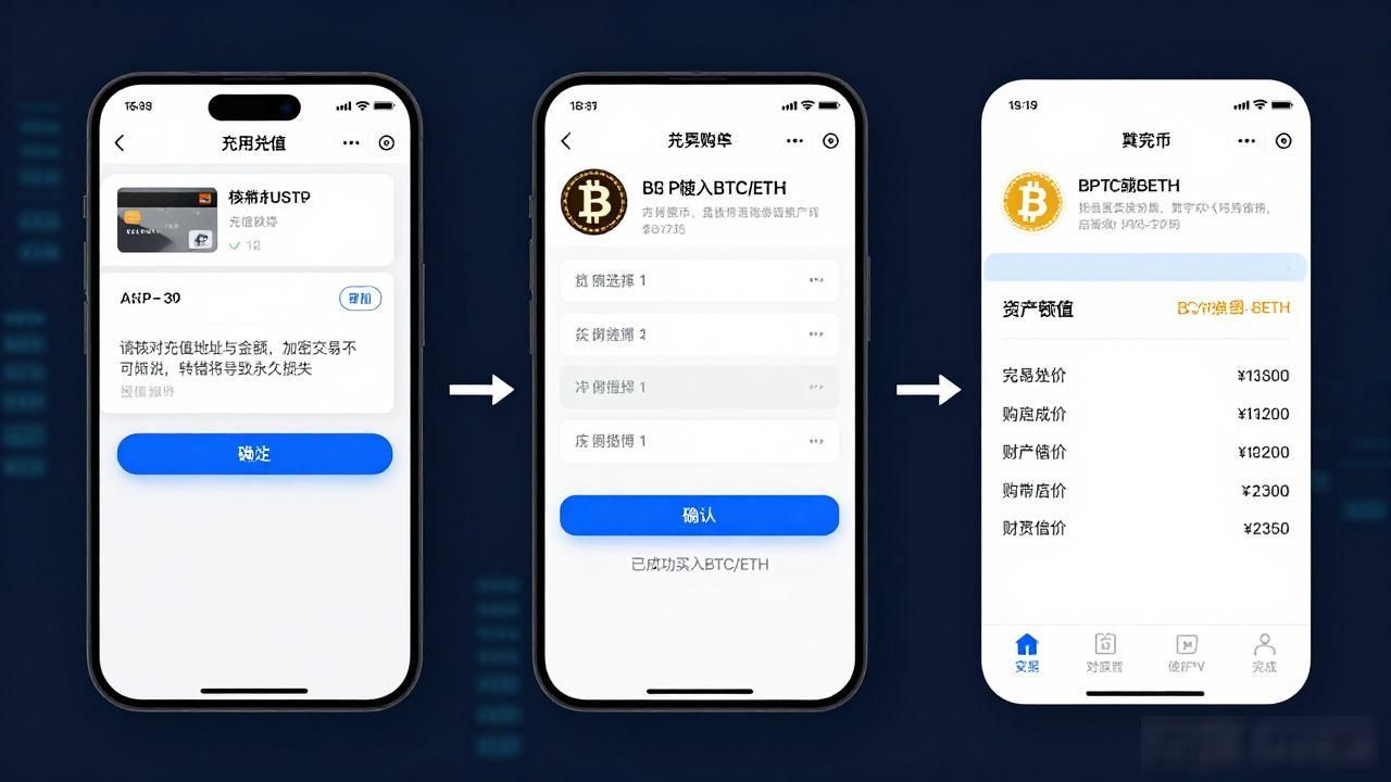 新用户买数字货币，三步快速上手