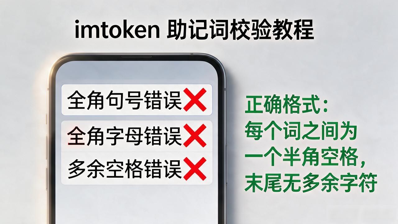 imtoken显示无效助记词？大概率是这几个地方出了问题