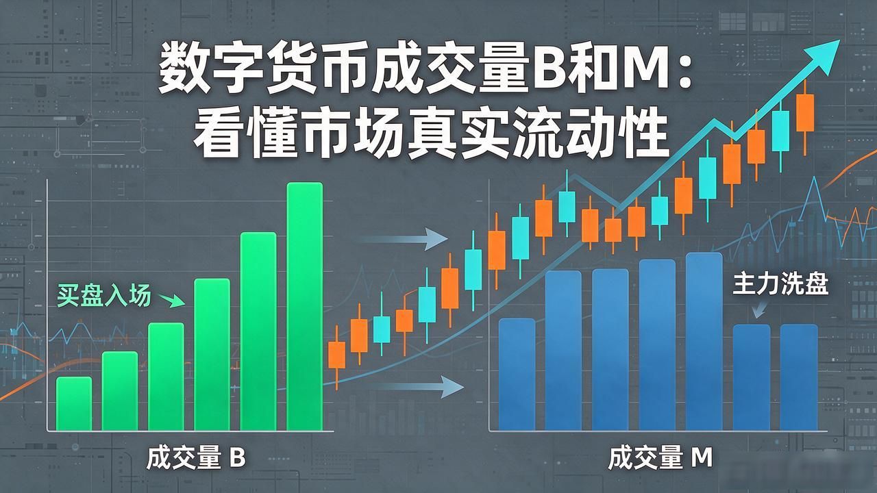 数字货币成交量B和M：看懂市场真实流动性