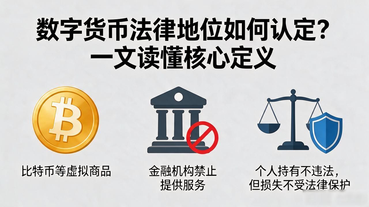 数字货币法律地位如何认定？一文读懂核心定义