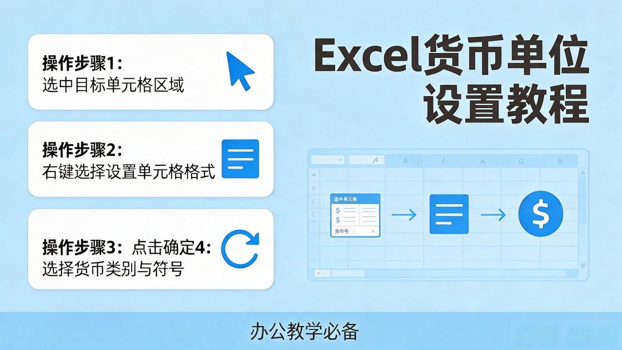 财务必备！excel货币单位设置3分钟搞定