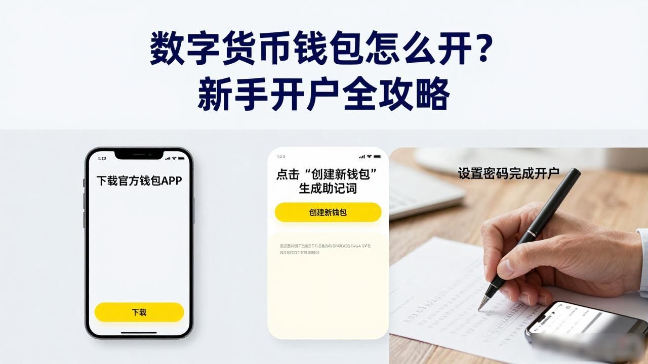 数字货币钱包怎么开？新手开户全攻略