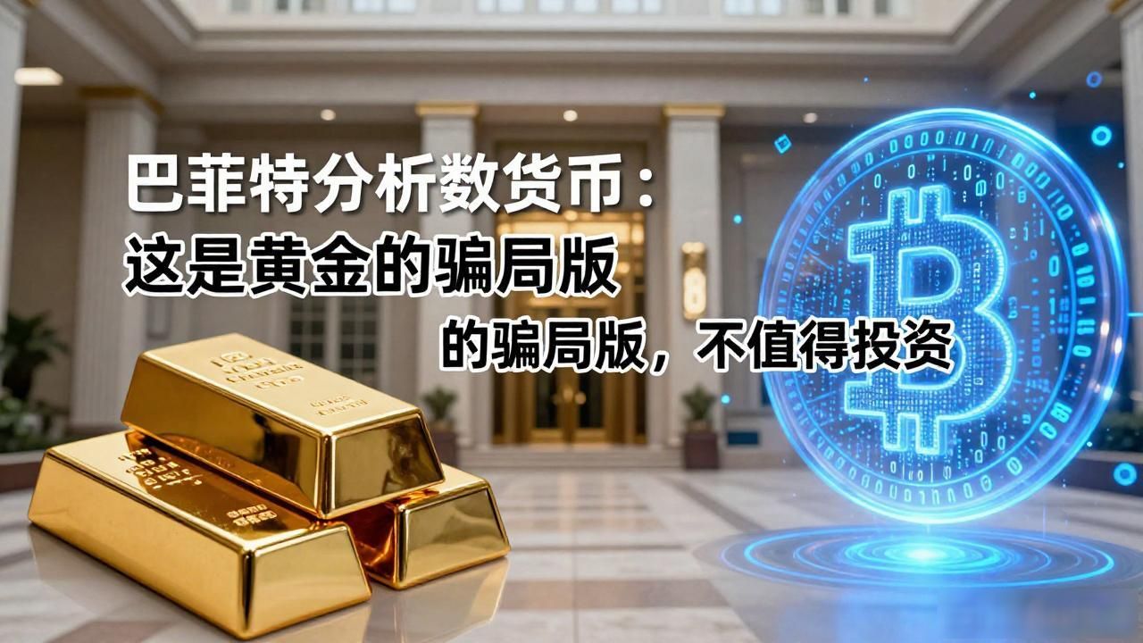 巴菲特分析数字货币：这是黄金的骗局版，不值得投资