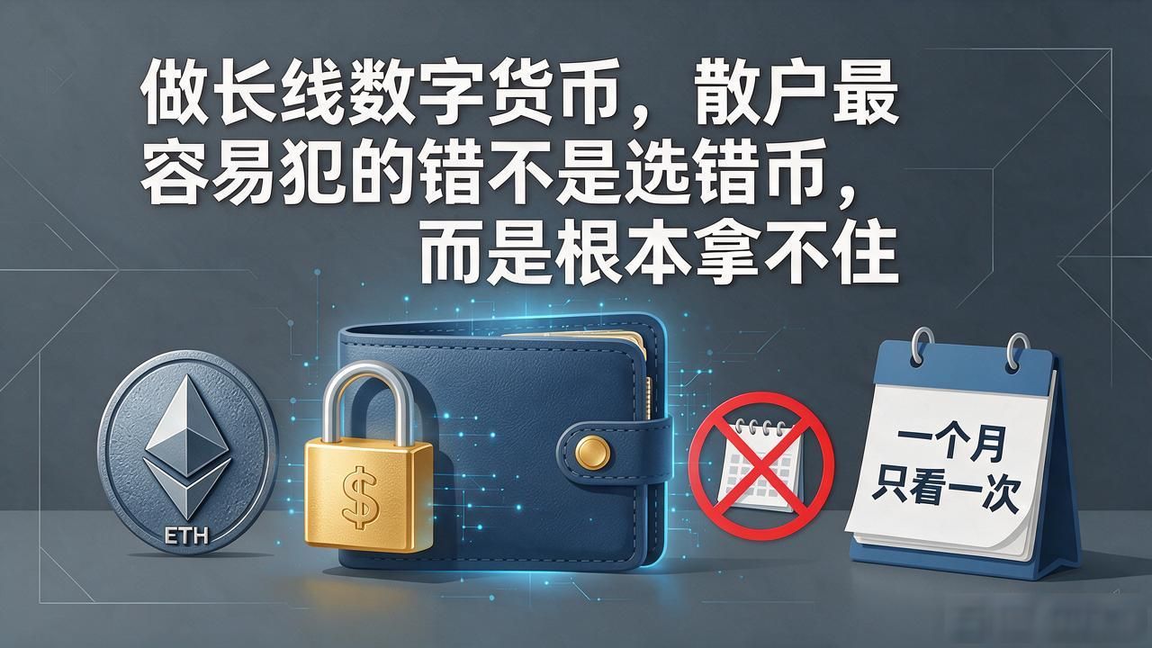 做长线数字货币，散户最容易犯的错不是选错币，而是根本拿不住