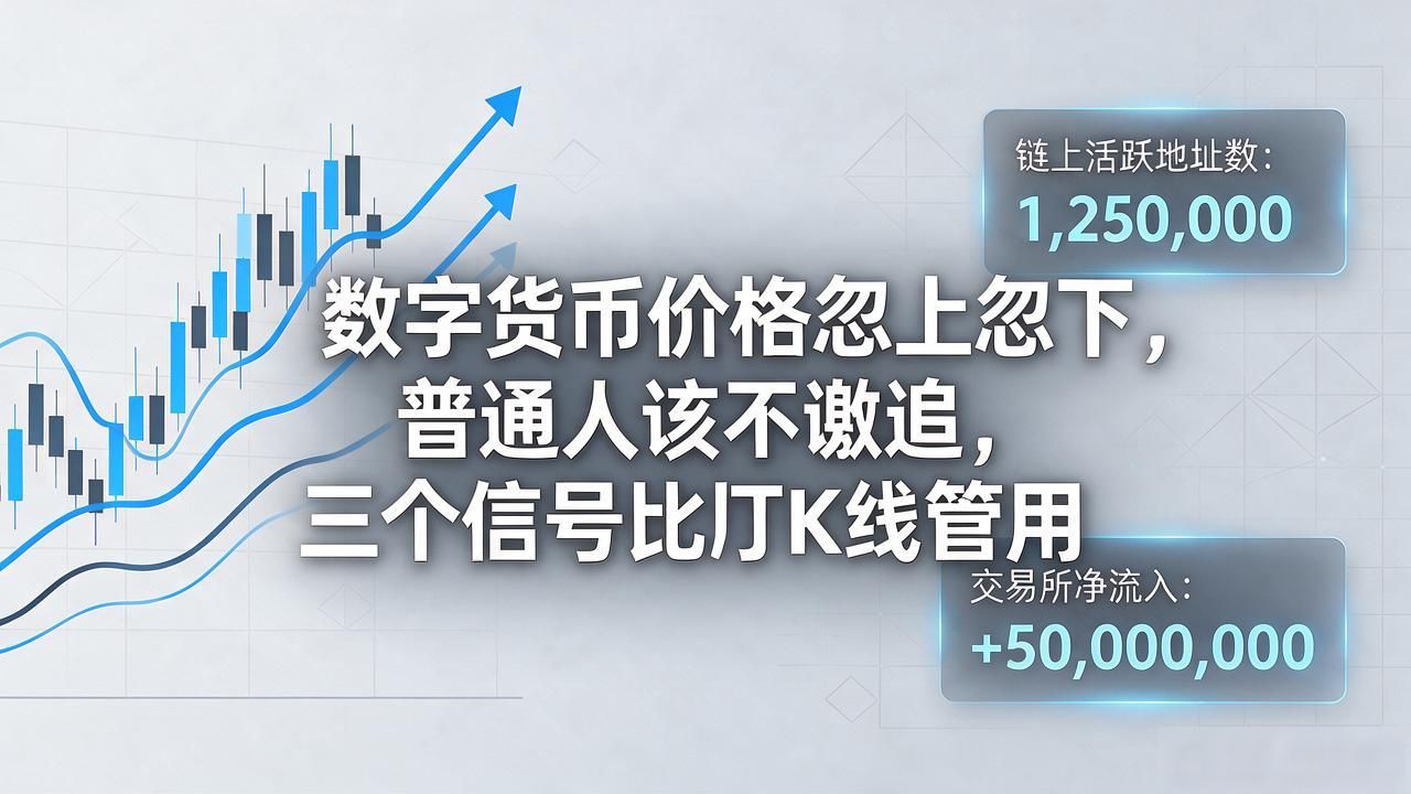 数字货币价格忽上忽下，普通人该不该追，三个信号比盯K线管用