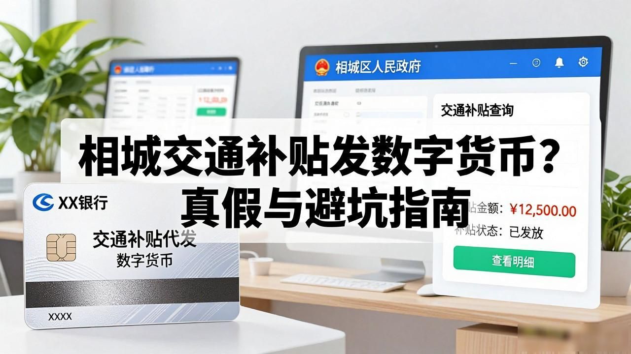 相城交通补贴发数字货币？真假与避坑指南
