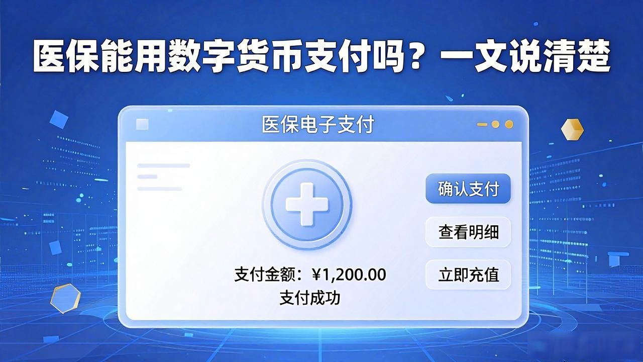 医保能用数字货币支付吗？一文说清楚