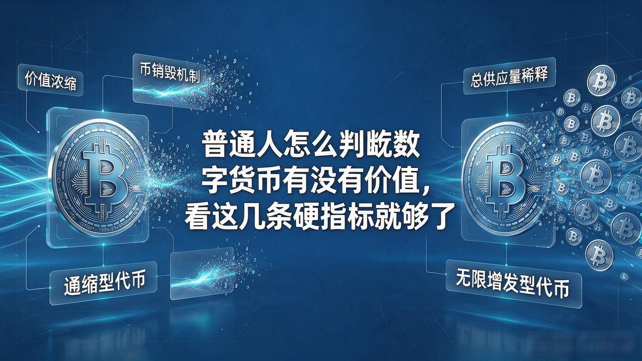 普通人怎么判断数字货币有没有价值，看这几条硬指标就够了