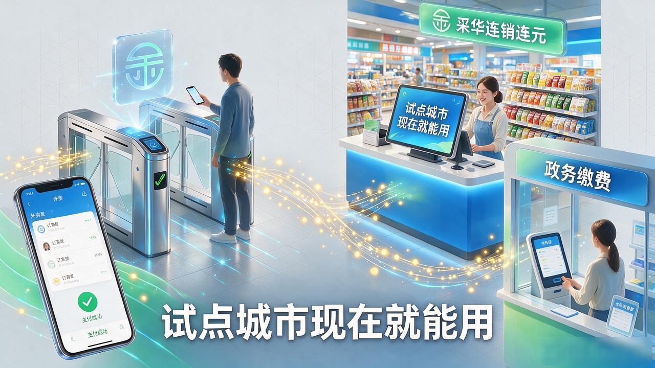 中国数字货币开通时间：别等全面开放，试点城市现在就能用