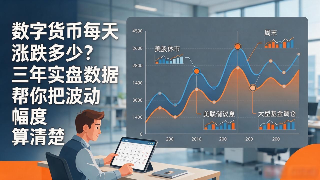 数字货币每天涨跌多少？三年实盘数据帮你把波动幅度算清楚