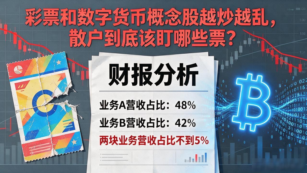 彩票和数字货币概念股越炒越乱，散户到底该盯哪些票？