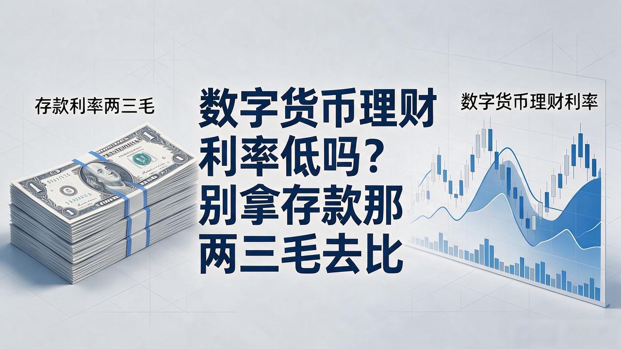数字货币理财利率低吗？别拿存款那两三毛去比