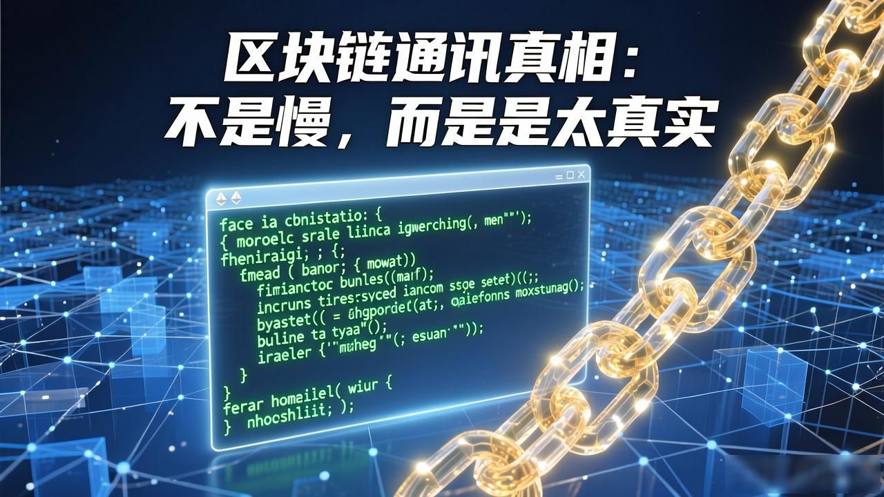 区块链通讯真相：不是慢，而是太真实