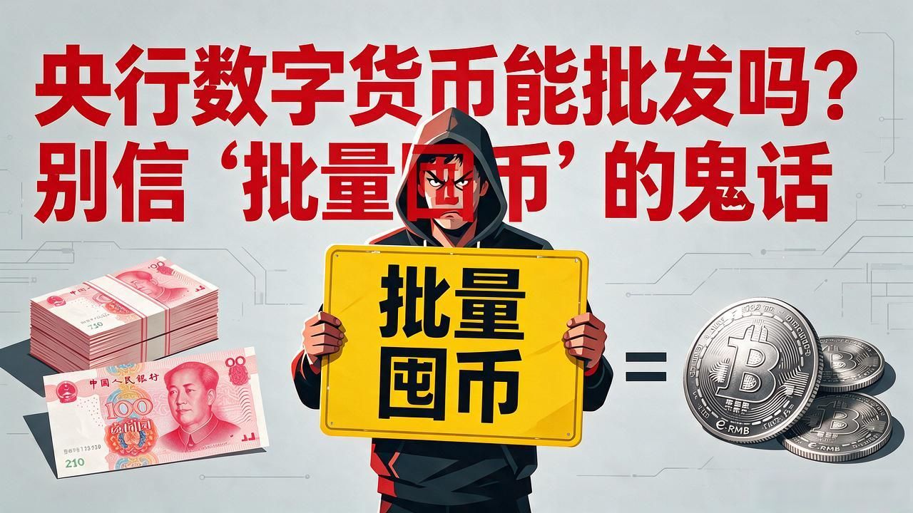 央行数字货币能批发吗？别信"批量囤币"的鬼话