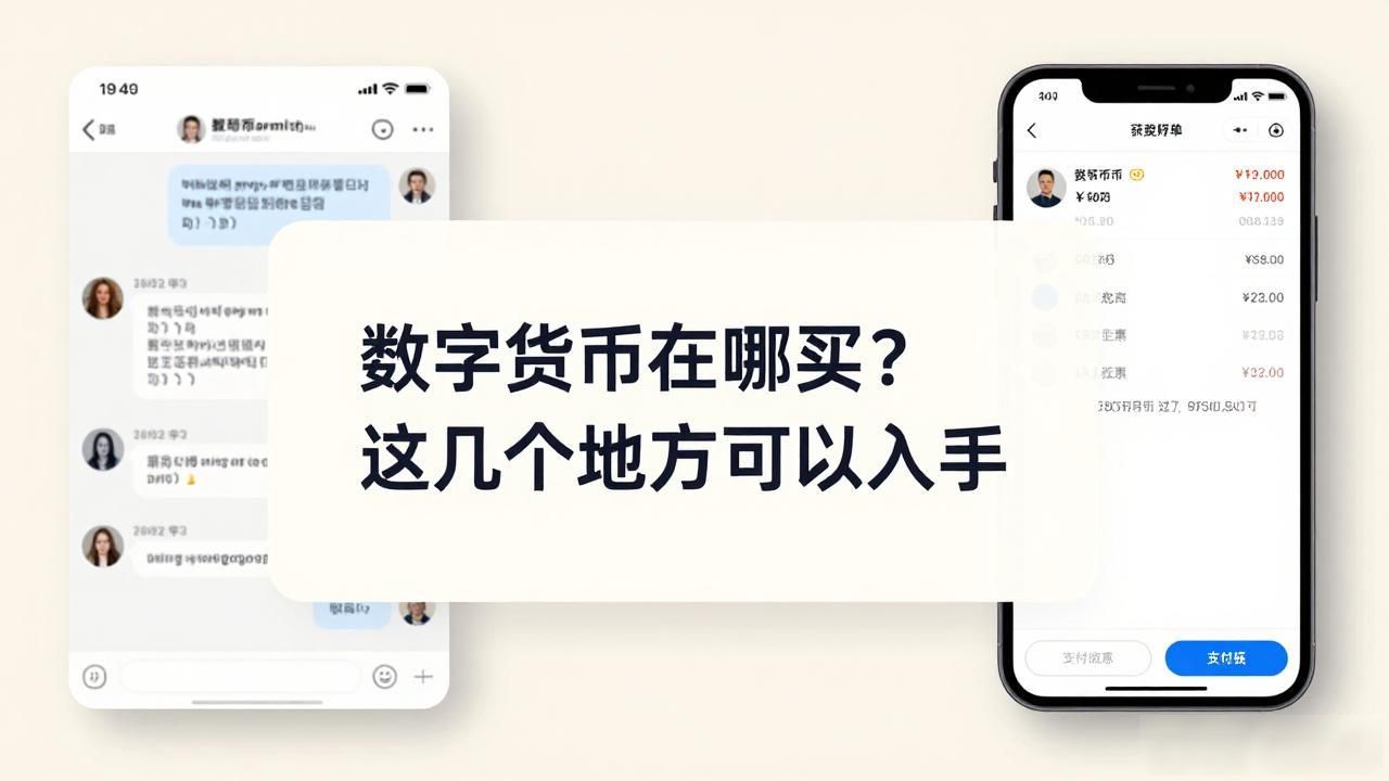 数字货币在哪买？这几个地方可以入手