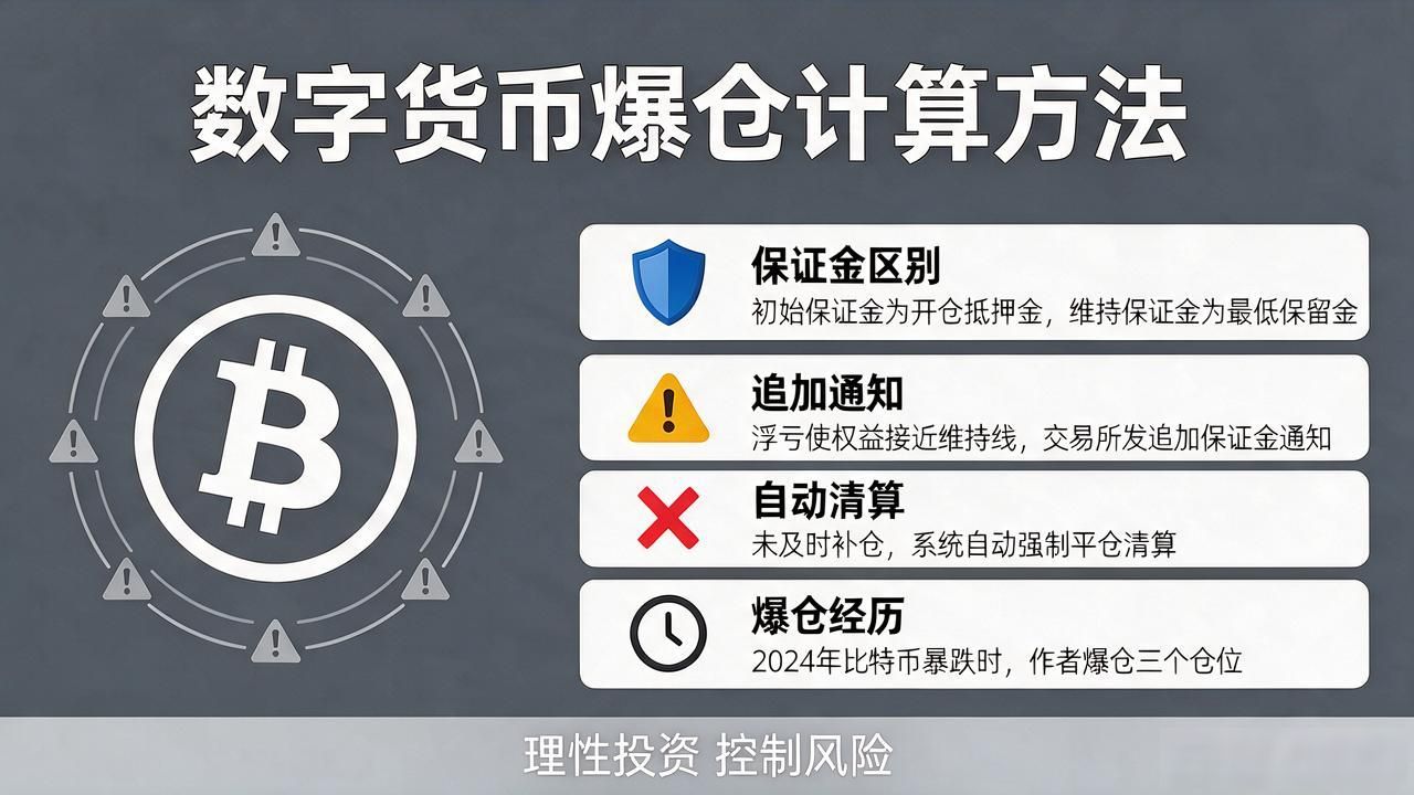 数字货币爆仓怎么算的？一张图看懂强制平仓价格