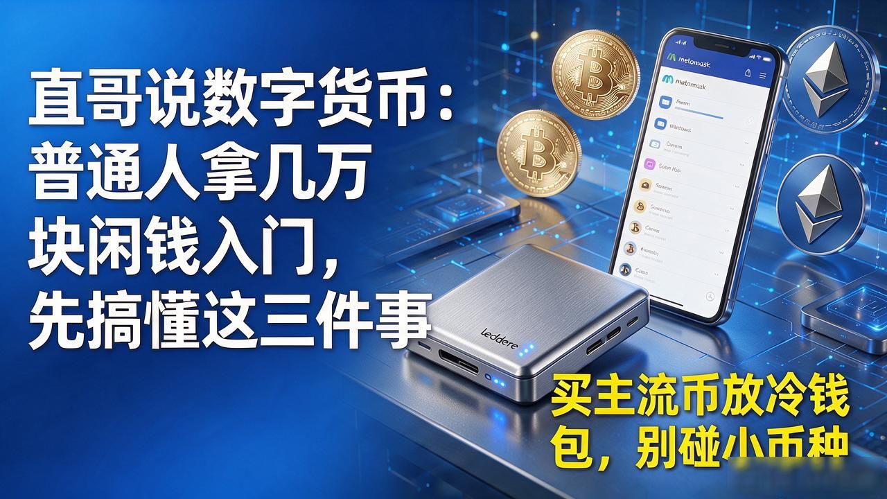 直哥说数字货币：普通人拿几万块闲钱入门，先搞懂这三件事