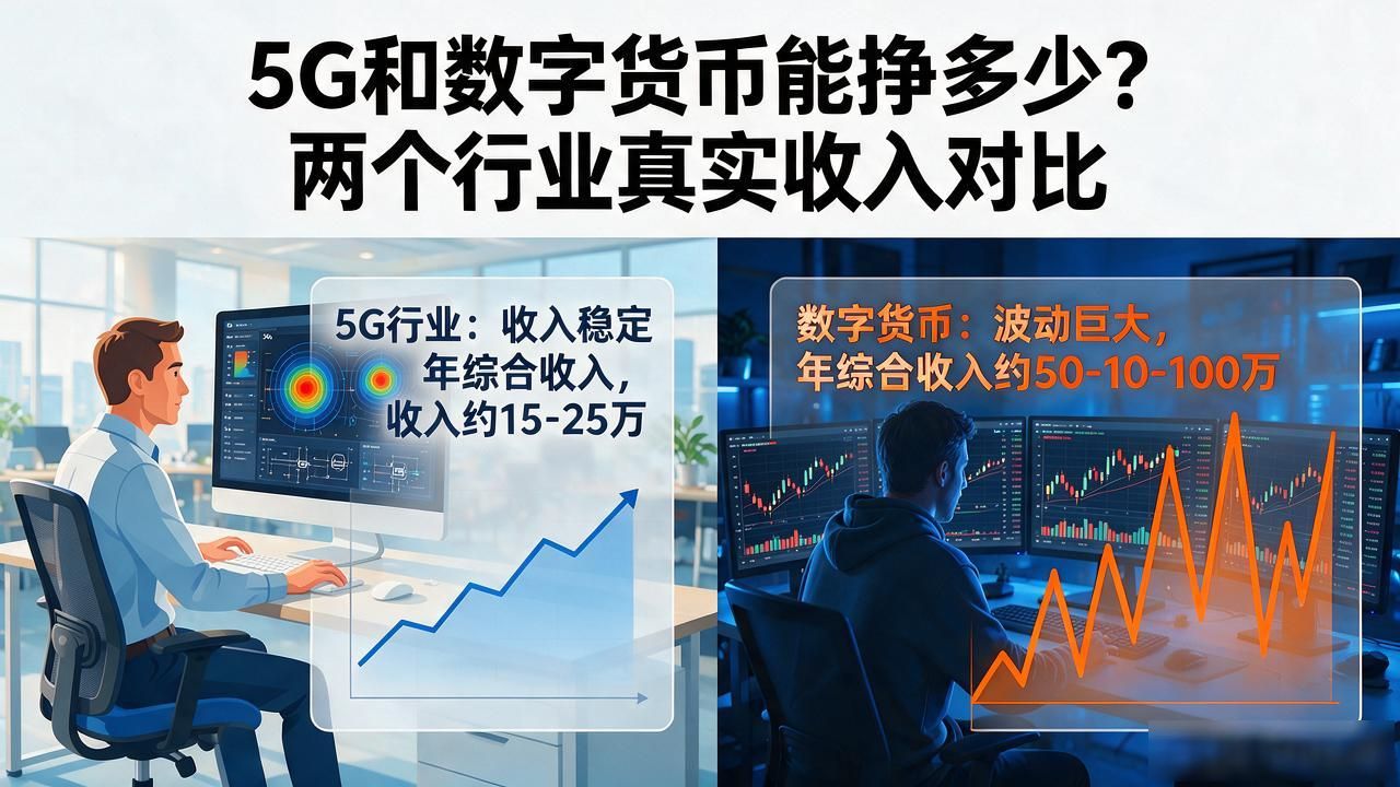 5G和数字货币能挣多少？两个行业真实收入对比