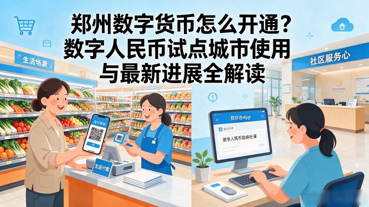 郑州数字货币怎么开通？数字人民币试点城市使用与最新进展全解读