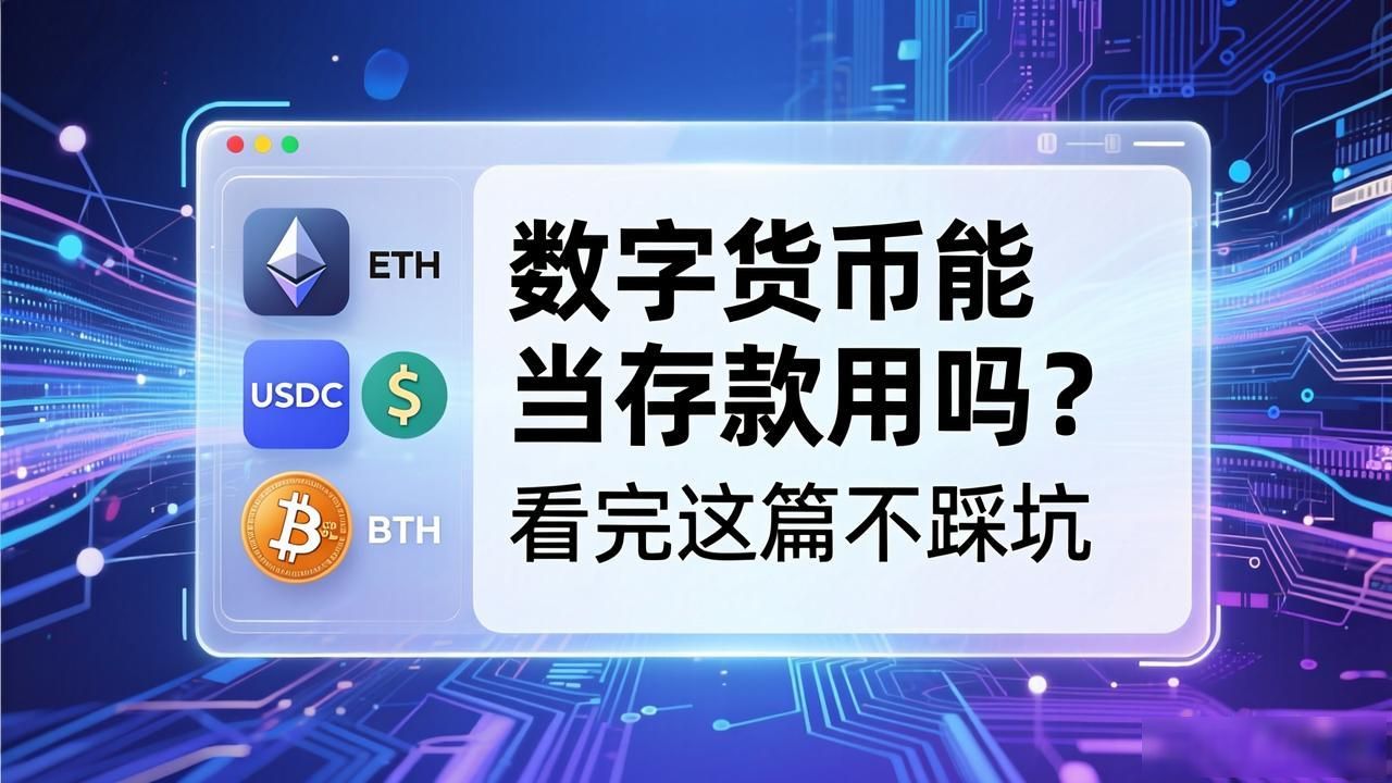 数字货币能当存款用吗？看完这篇不踩坑