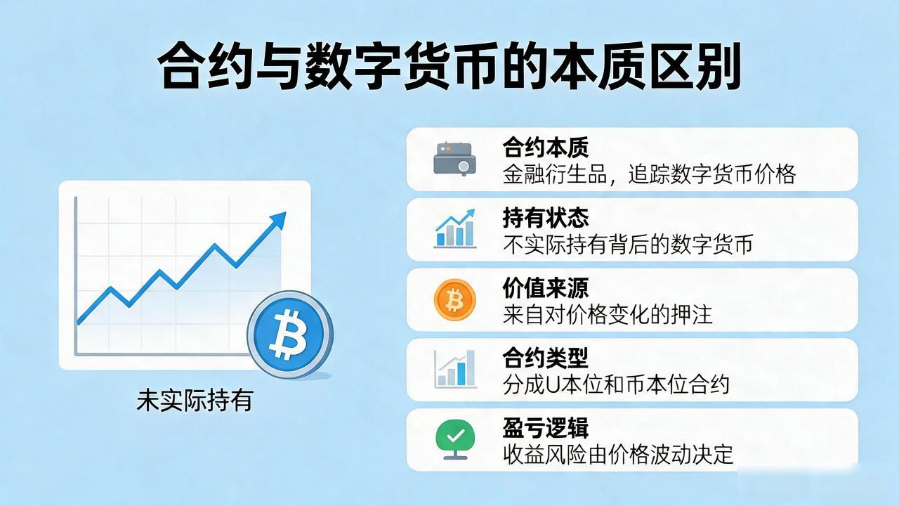 合约是不是数字货币？一文讲清两者本质区别