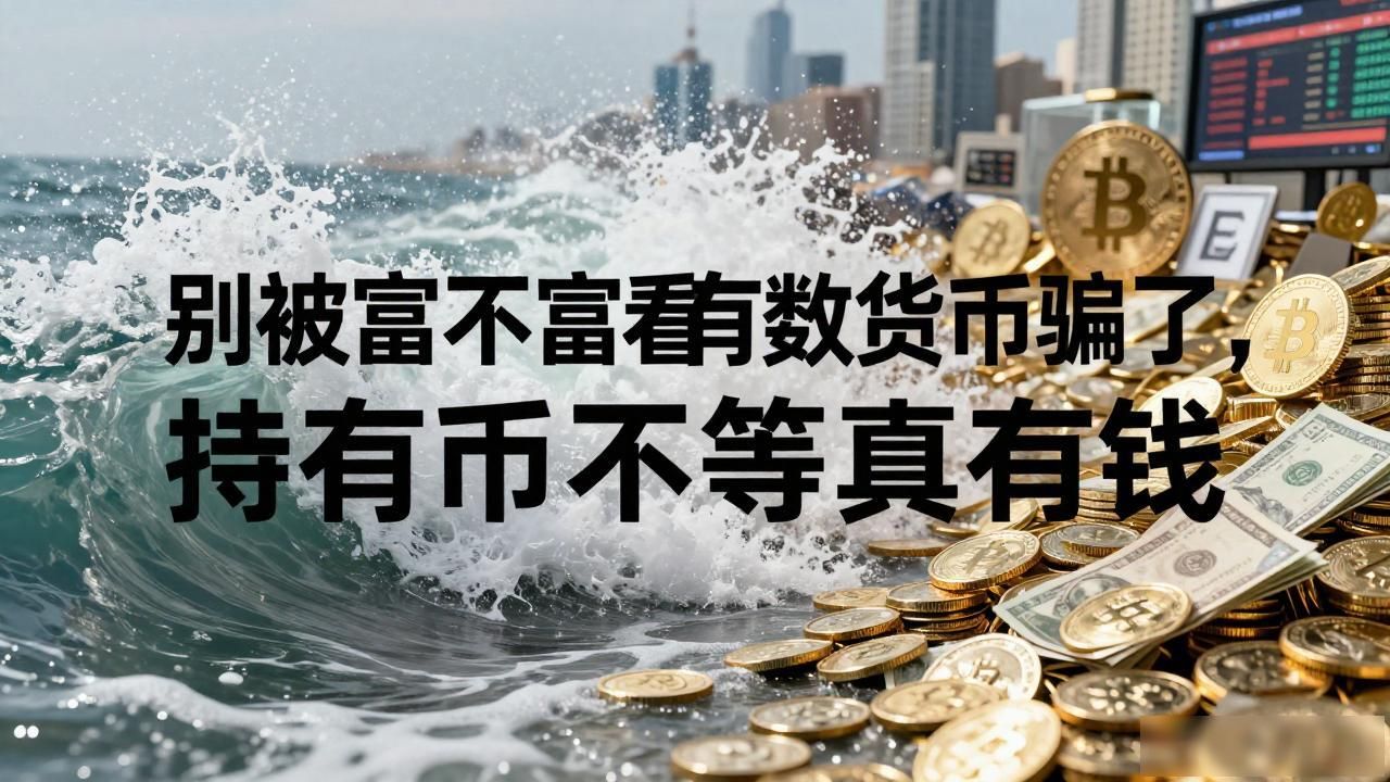 别被富不富看有数字货币骗了，持有币不等于真有钱