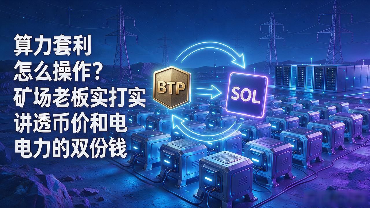 算力套利怎么操作？矿场老板实打实讲透币价和电力的双份钱