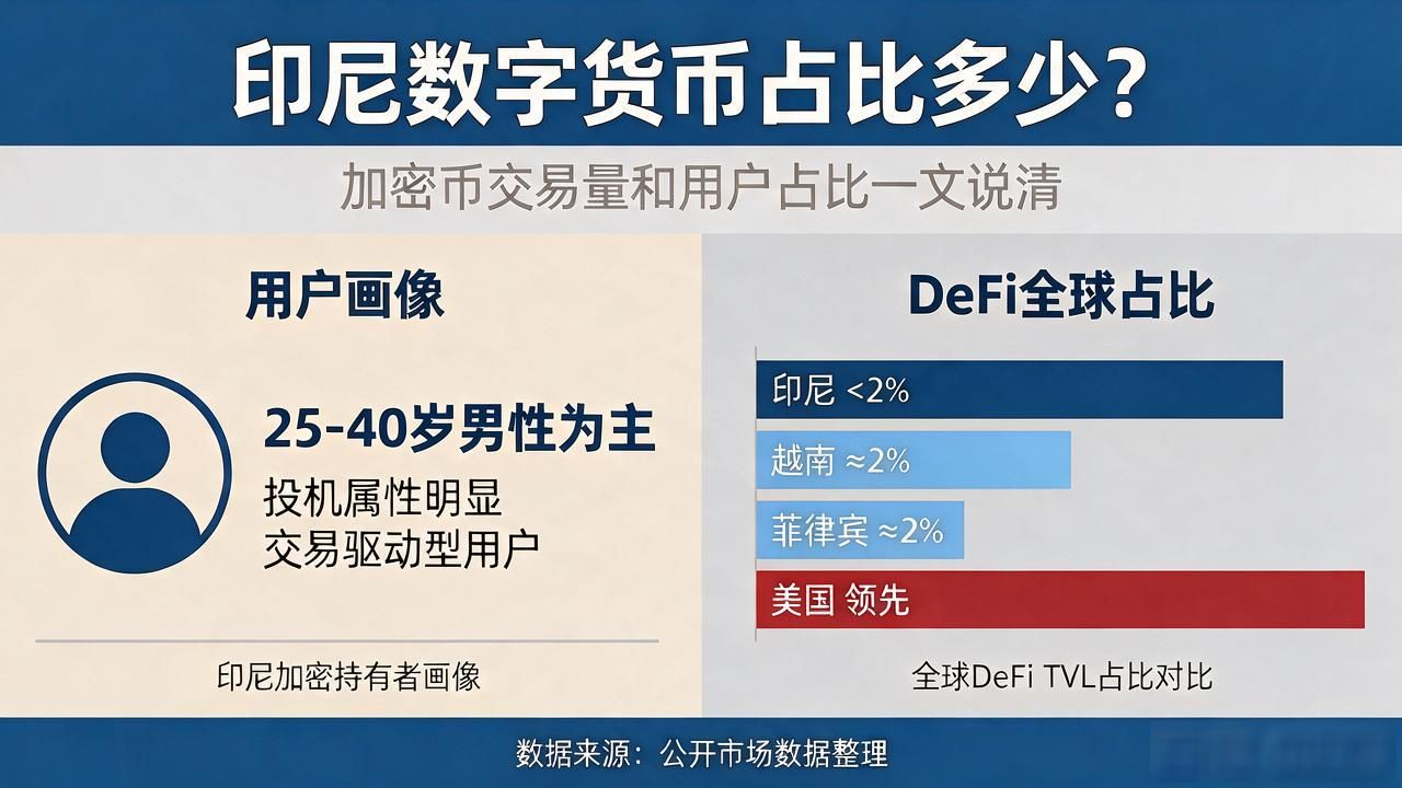 印尼数字货币占比多少？加密币交易量和用户占比一文说清