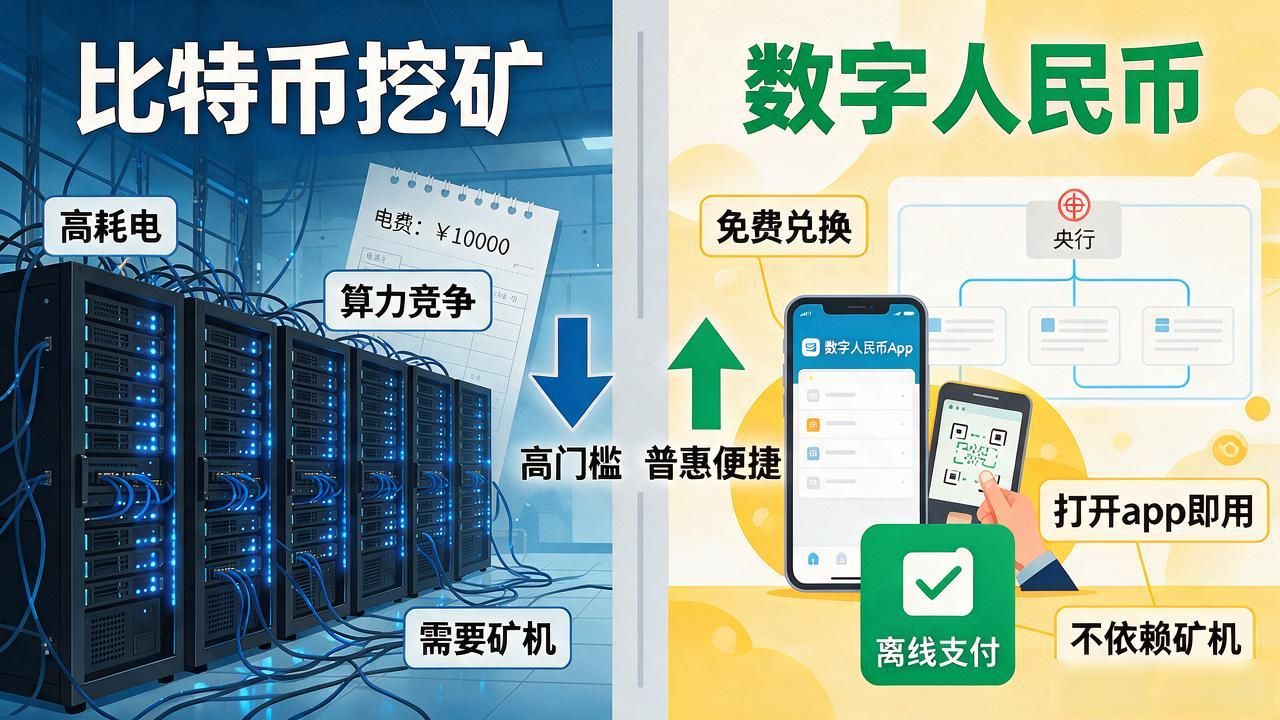 央行数字货币有矿机吗？数字人民币跟比特币挖矿是两码事