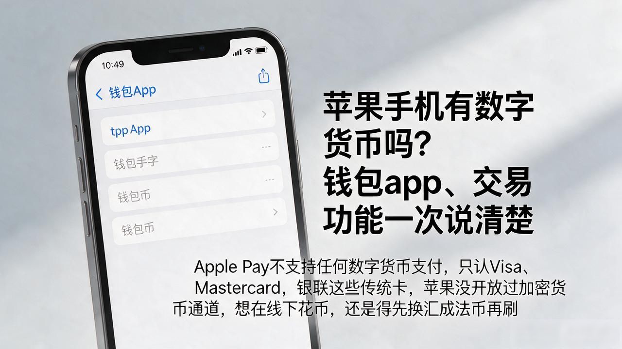 苹果手机有数字货币吗？钱包App、交易功能一次说清楚