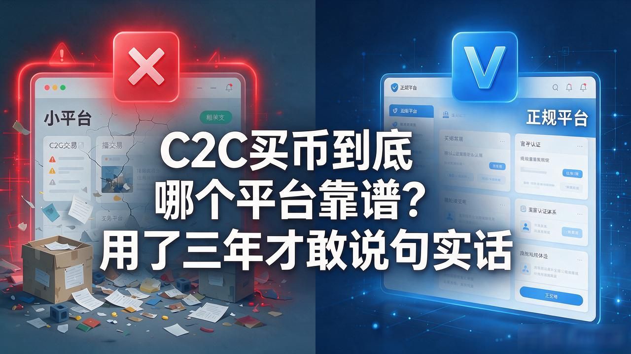 C2C买币到底哪个平台靠谱？用了三年才敢说句实话