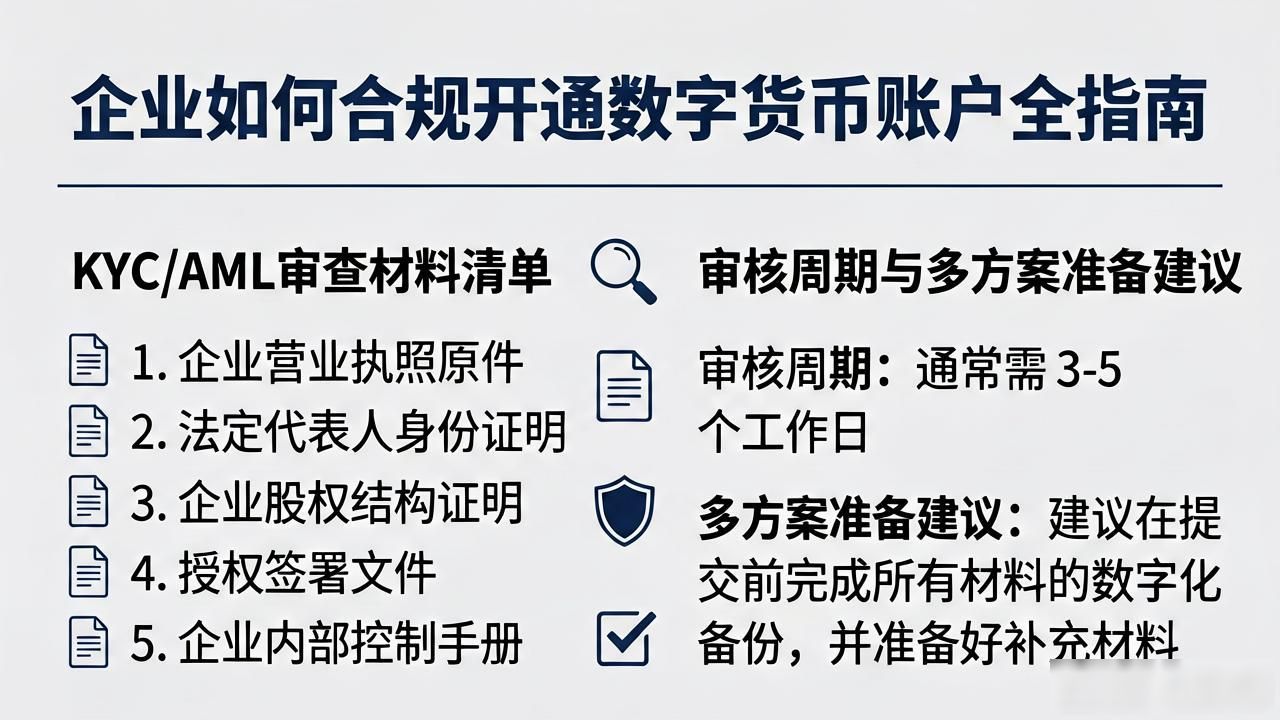 企业如何合规开通数字货币账户全指南