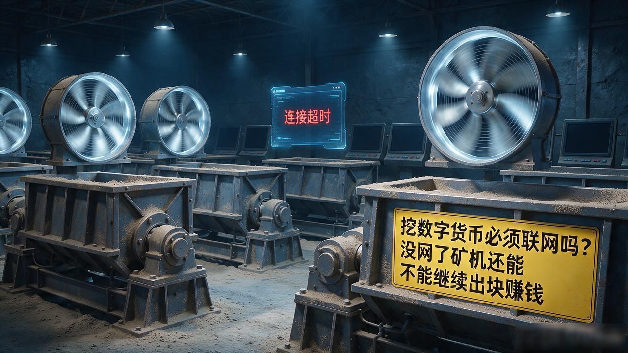 挖数字货币必须联网吗？没网了矿机还能不能继续出块赚钱