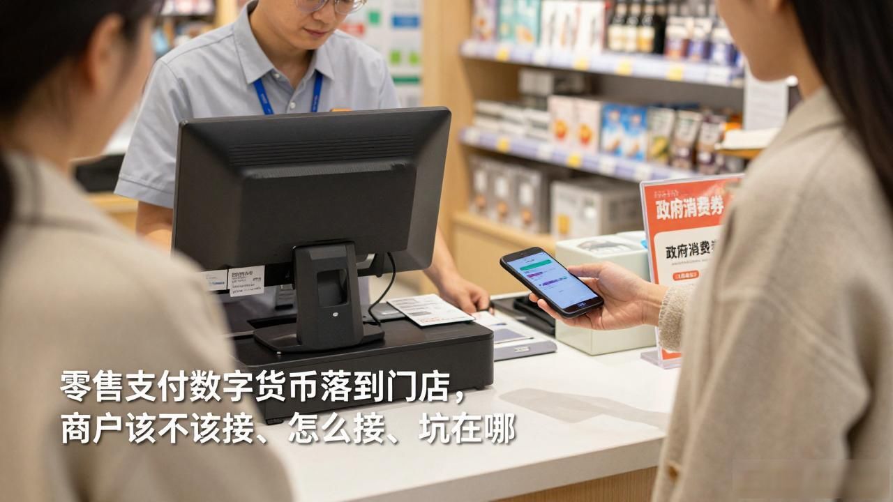 零售支付数字货币落到门店，商户该不该接、怎么接、坑在哪