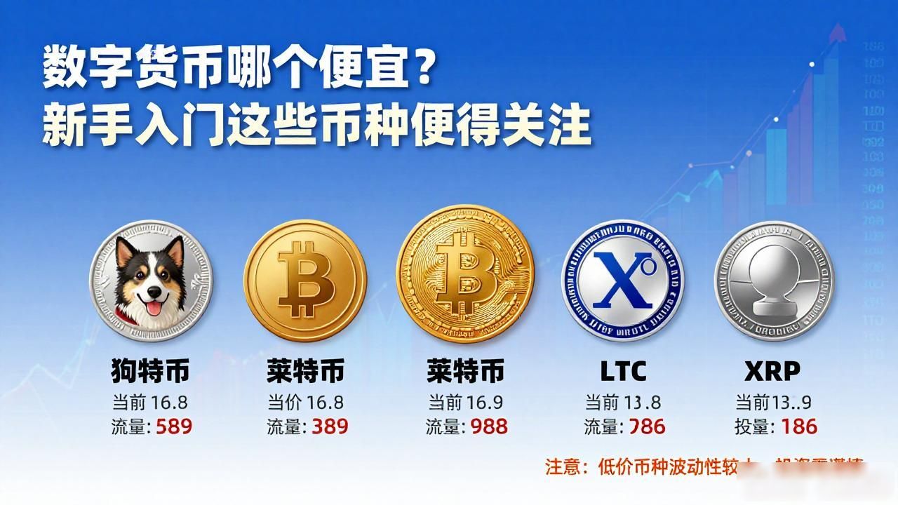 数字货币哪个便宜？新手入门这些币种值得关注