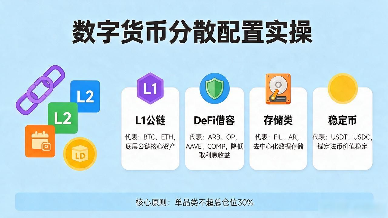 分散持有数字货币怎么操作：散户配币实操，别全仓押一个币