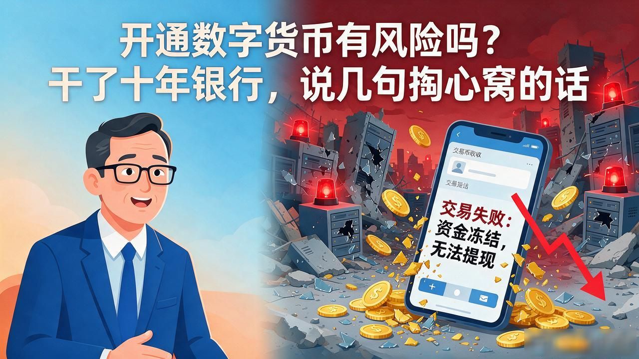 开通数字货币有风险吗？干了十年银行，说几句掏心窝的话