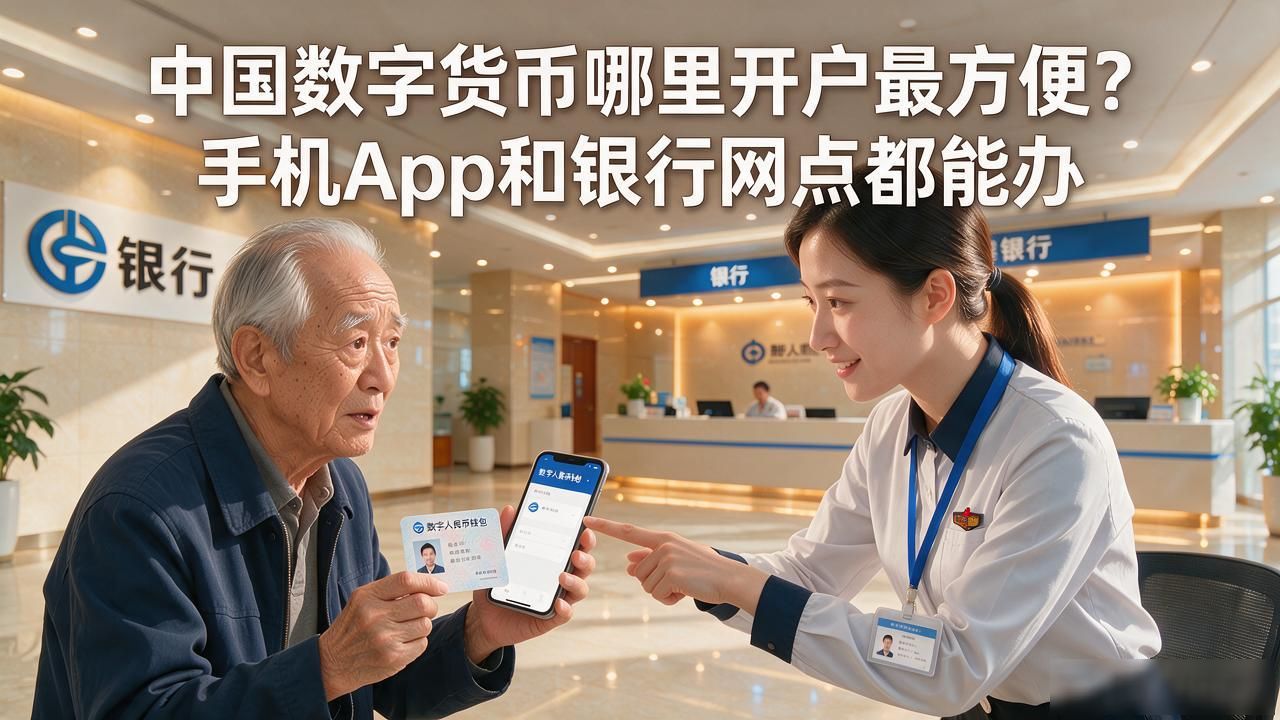 中国数字货币哪里开户最方便？手机App和银行网点都能办