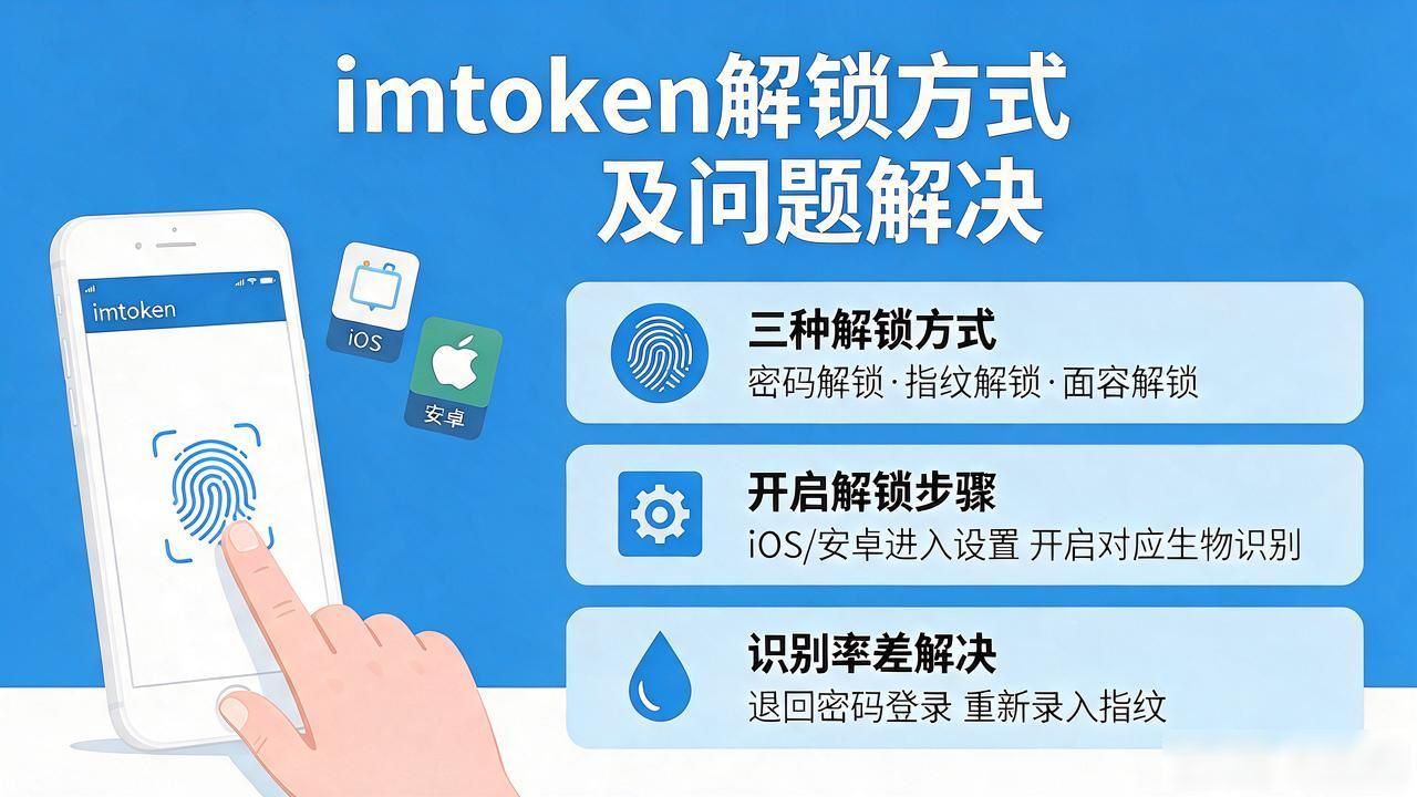 登录imtoken总失败？密码、指纹、助记词三种解锁方式一次说清