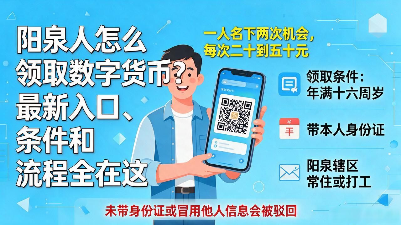 阳泉人怎么领取数字货币？最新入口、条件和流程全在这