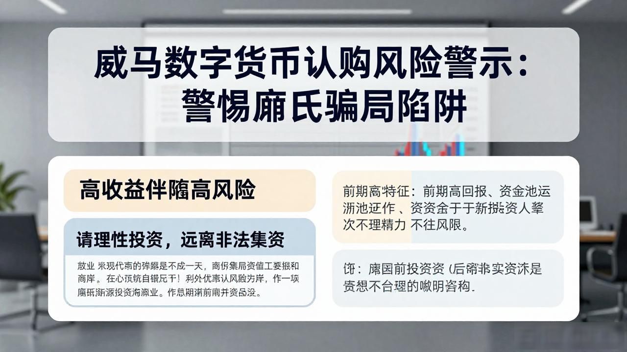 威马数字货币认购风险警示：警惕庞氏骗局陷阱