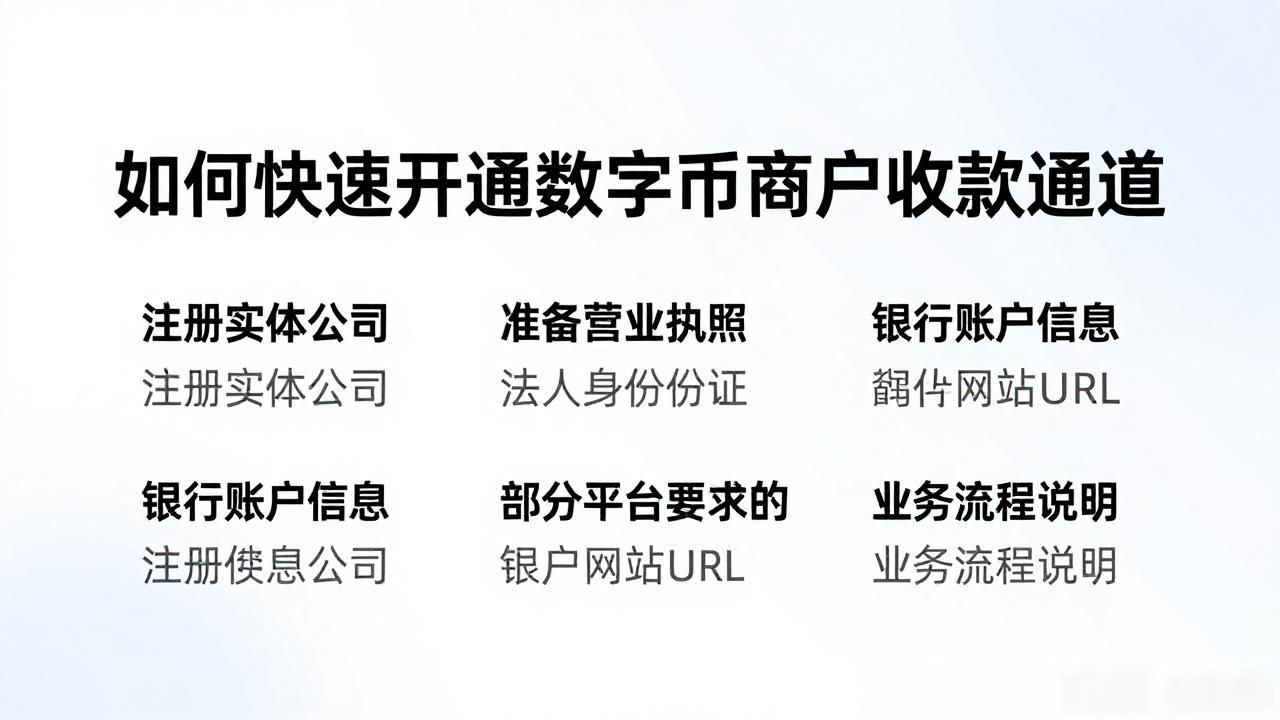 如何快速开通数字货币商户收款通道