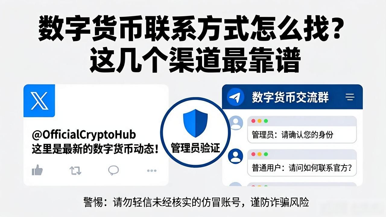 数字货币联系方式怎么找？这几个渠道最靠谱
