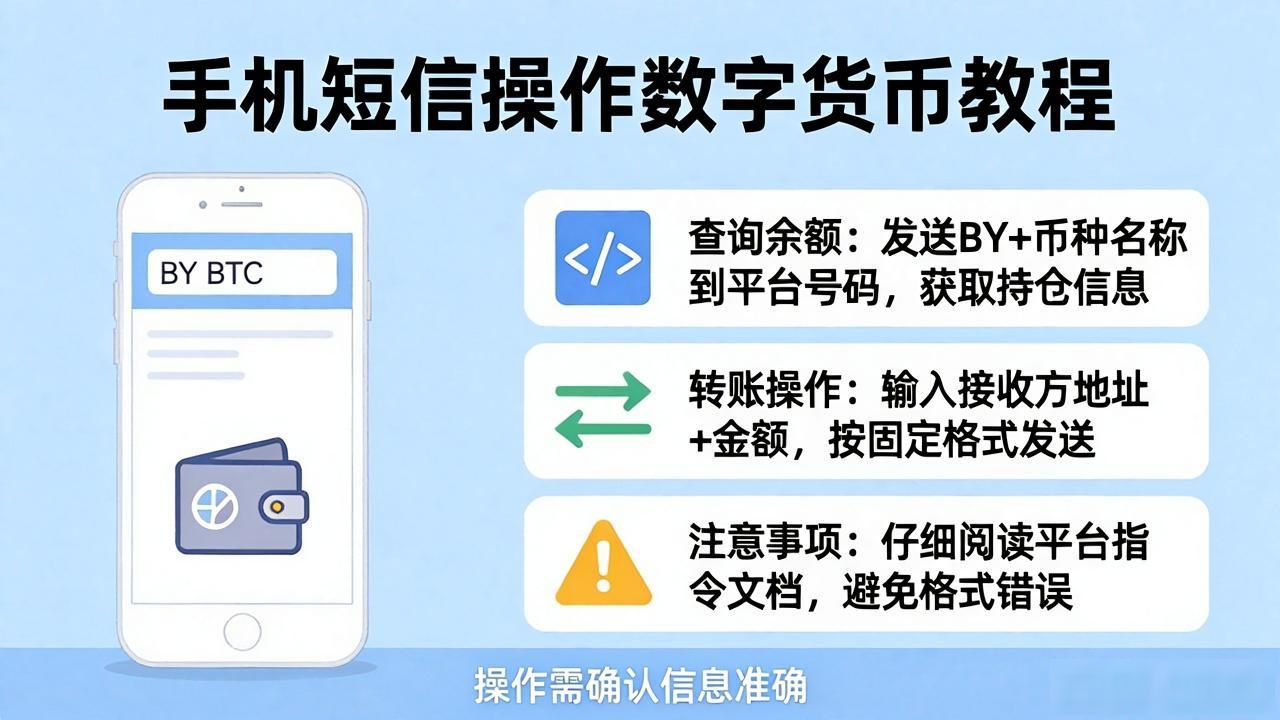 用手机短信操作数字货币：保姆级教程来了