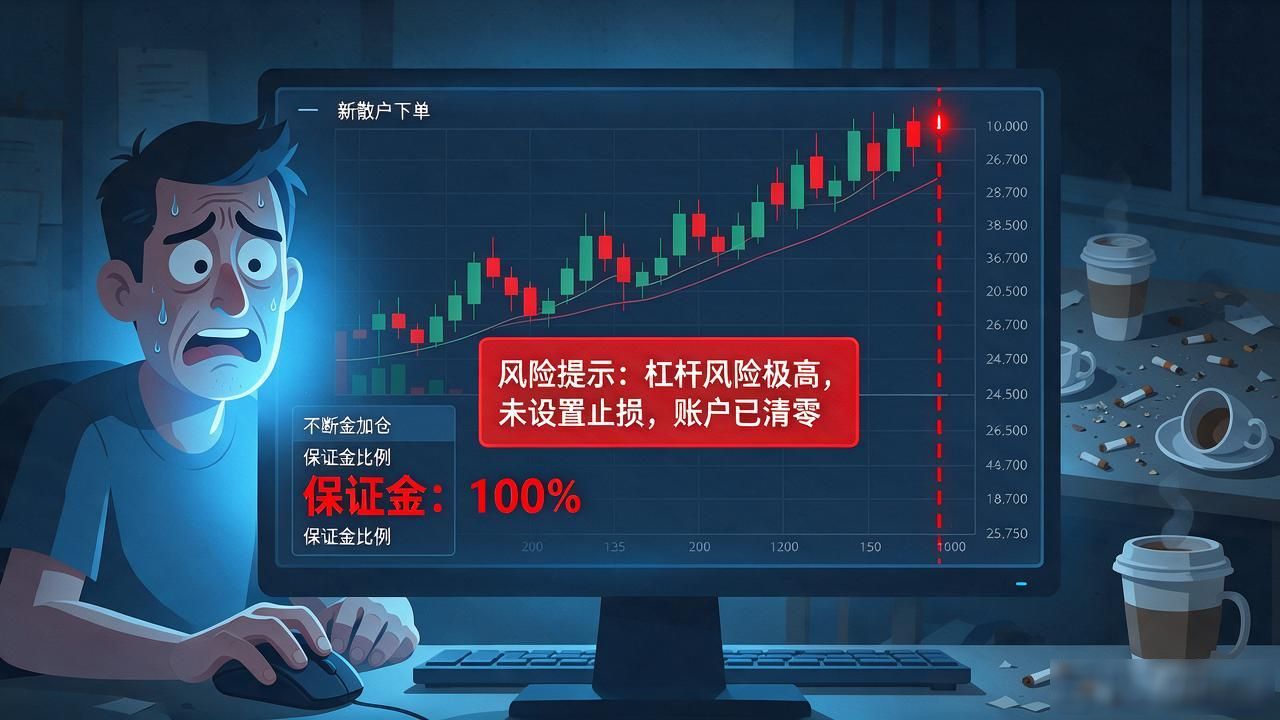 数字货币真的会爆仓吗？散户别怪币价，先看看自己杠杆开了几倍