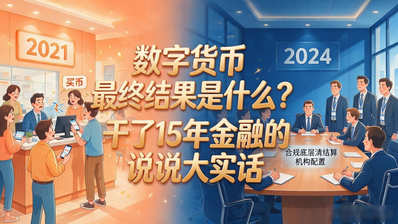 数字货币最终结果是什么？干了15年金融的说说大实话