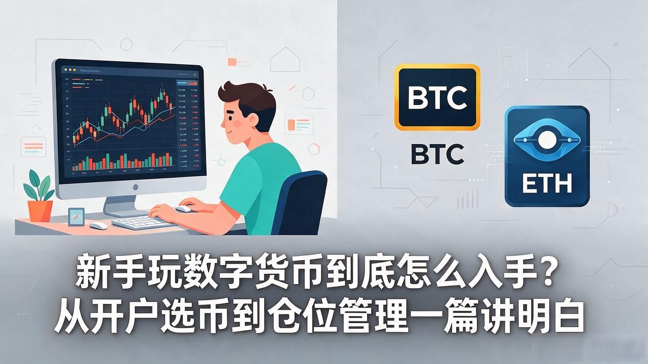 新手玩数字货币到底怎么入手？从开户选币到仓位管理一篇讲明白