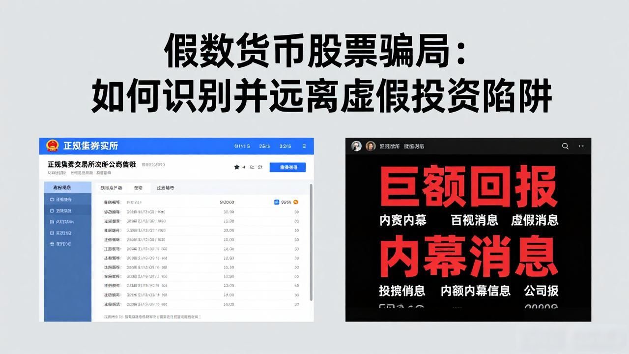 假数字货币股票骗局：如何识别并远离虚假投资陷阱