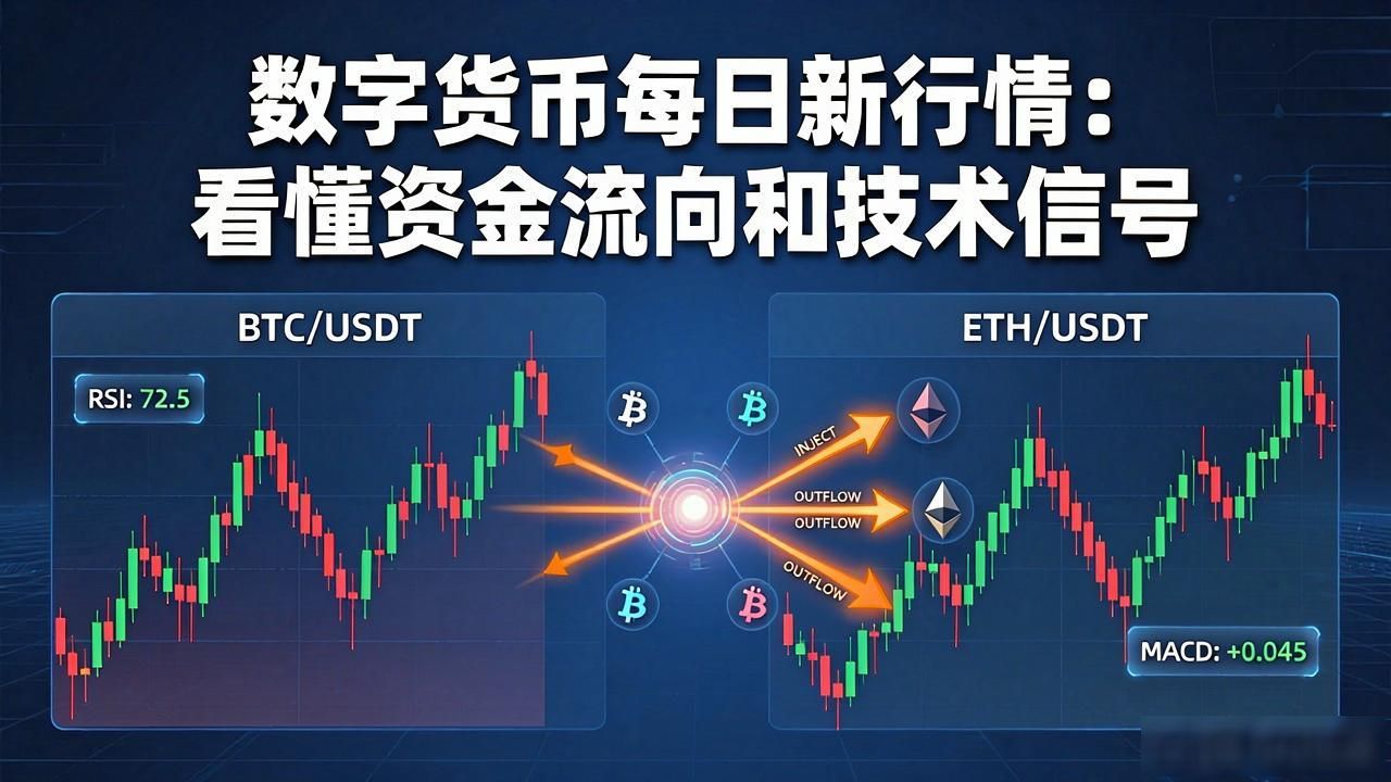数字货币每日新行情：看懂资金流向和技术信号